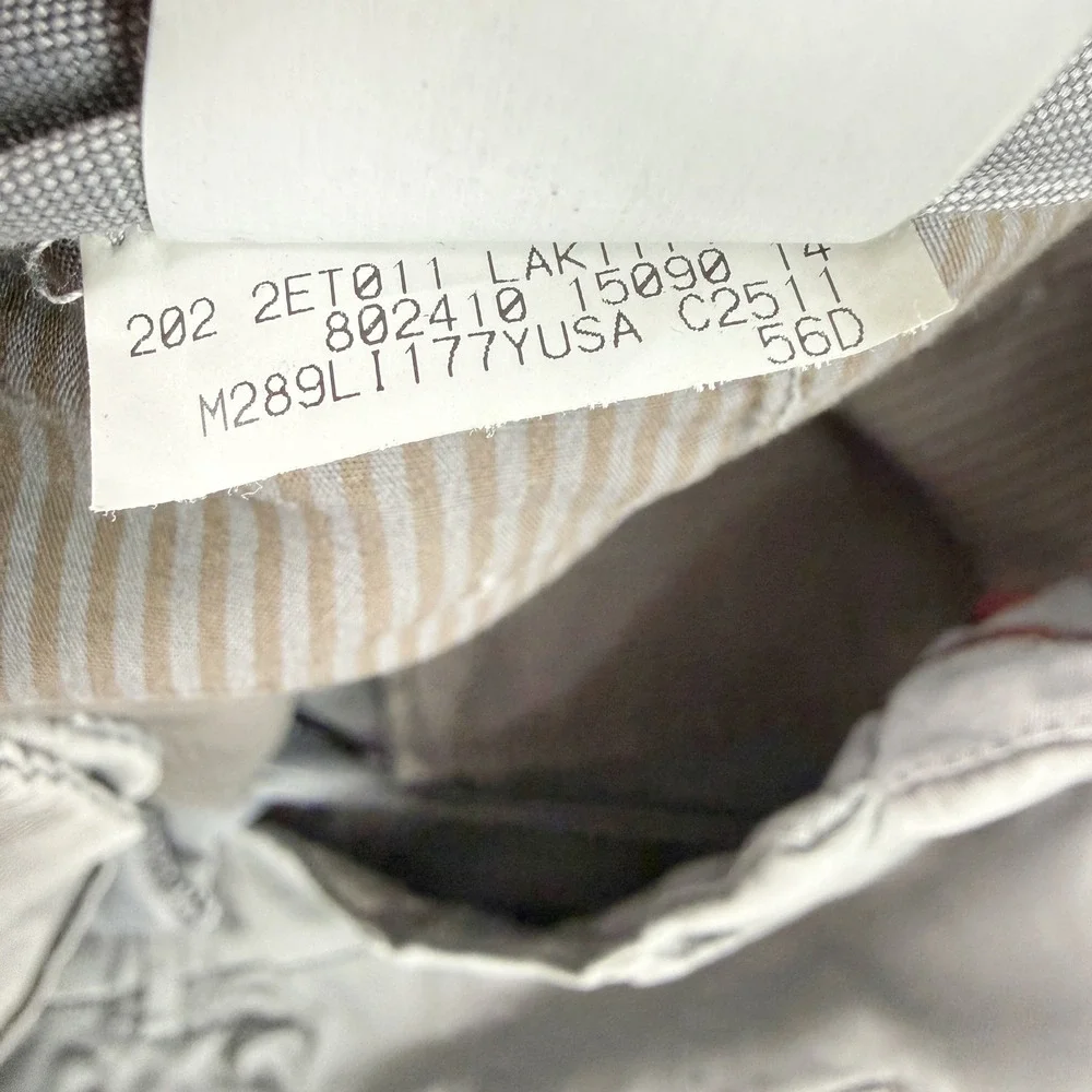 Brunello Cucinelli Italian Fit Chino Pant Size US 34x29 Mens Gray